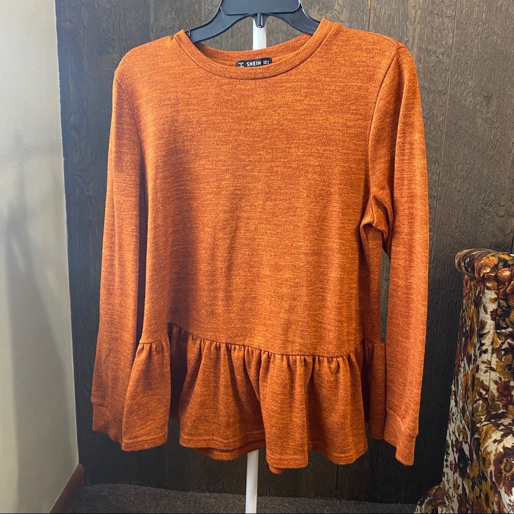 Sweater with peplum